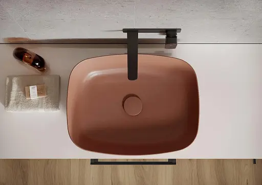 Змішувач для умивальника Cersanit Larga S951-385 з коробкою прихованого монтажу Чорний 30412 - фото 9