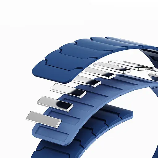 Ремешок Dual-color Magnetic для Smart Watch 20mm Navy Blue - фото 2