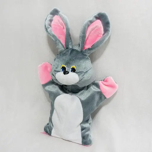 Іграшка на руку Рукавичка для цукерок Заєць 40см