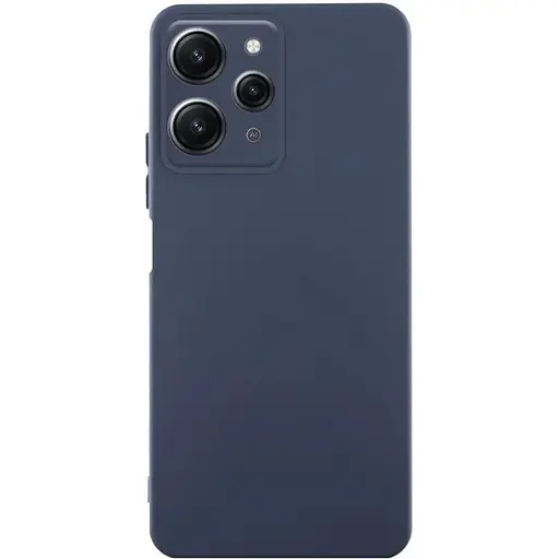 Чехол TPU Getman Liquid Silk Full Camera для Xiaomi Redmi 12 Синий / Midnight Blue