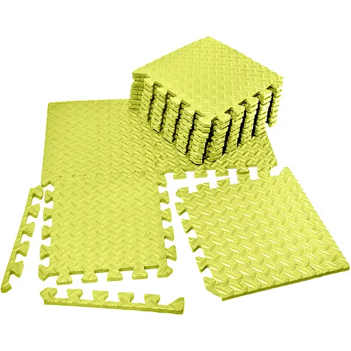 Мат-пазл EasyFit SwallowTail EVA 120х60х1 см татами ласточкин хвост Желтый (EF-1950-30-Y) - фото 1