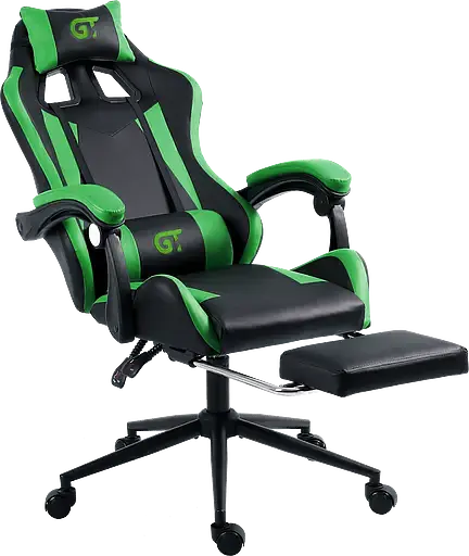 Геймерское кресло GT Racer черное с зеленым (X-2323 Black/Green) - фото 4