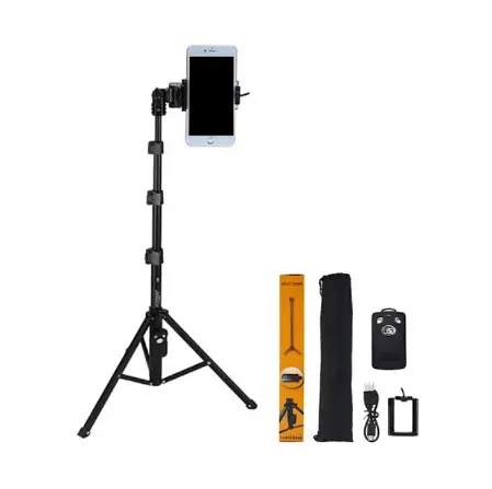 Телескопический штатив монопод Yunteng VCT-1388 Селфи палка для камеры и телефона (Черный) - фото 3
