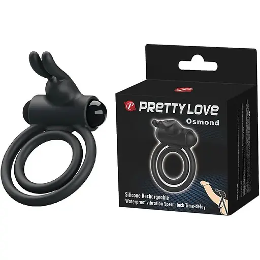Кольцо эрекционное Lybaile серии Pretty-Osmond, BI-210169, Черный - фото 2