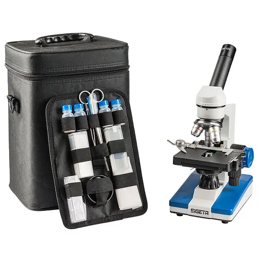 Мікроскоп SIGETA UNITY PRO 40x-640x LED Mono з кейсом та набором для дослідів (65248) - фото 1