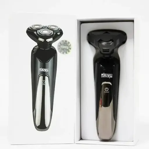 Бритва електрична на 3 плаваючі головки DSP 60017 Роторна Електробритва чоловіча для вологого та сухого гоління - фото 8