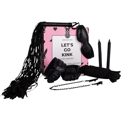 BDSM набір Dream Toys Pleasure Box Lets Go Kink 7 шт. чорний