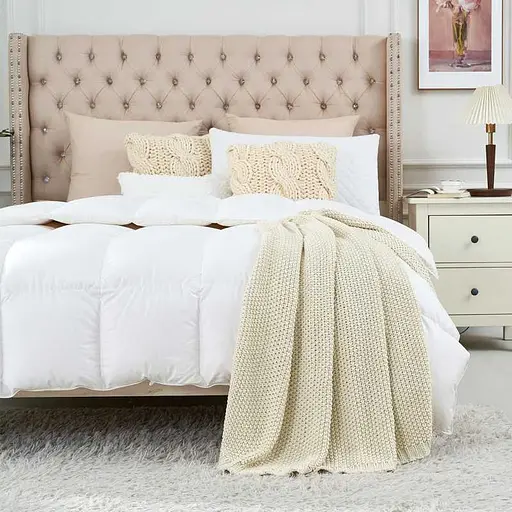 Плед - Покрывало Lovely Svi Вязаные 150 x 200 см - Все Сезоны Бежевый (111025) - фото 2