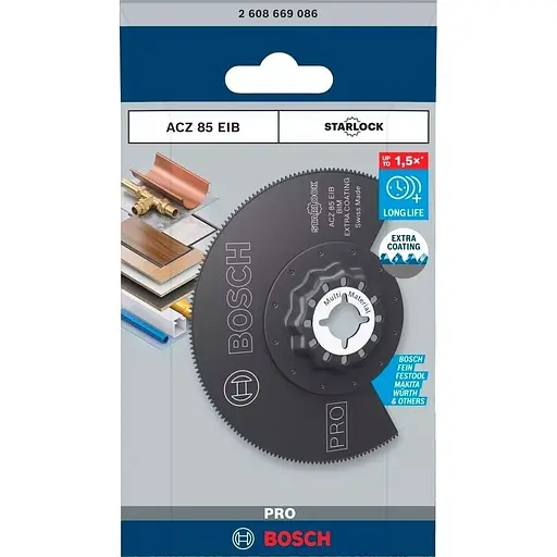 Диск Bosch Professional StarlockBIM Wood Met ACZ85EB пиляльний сегментований (2.608.669.086) - фото 2
