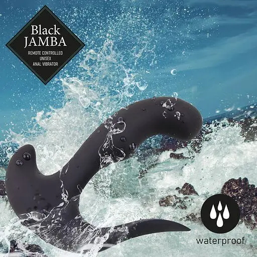 Анальний вібратор FeelzToys Jamba 12.3 см (чорний) - фото 6