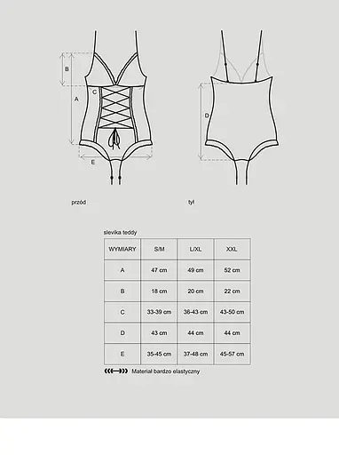 Боді Obsessive Slevika S/M чорний - фото 7