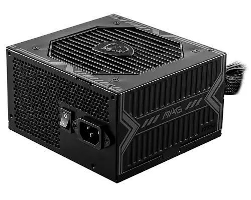 Блок питания 550 Вт, MSI MAG A550BN, черный, 80+ Bronze, Active PFC, 12 см, 2xMolex/5xSATA/2x6+2-pin/1x4+4-pin - фото 1