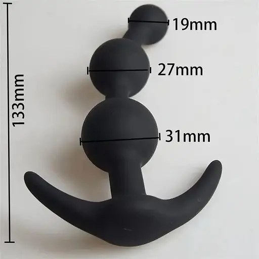 Силіконовий анальний ланцюжок намистини  - фото 3