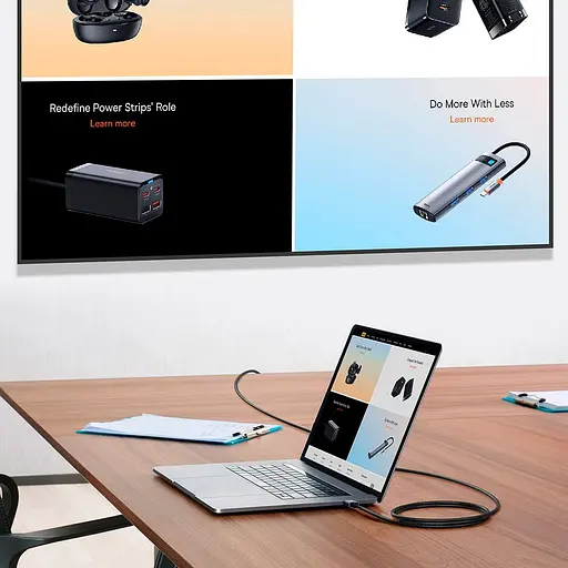 Кабель Baseus High Definition HDMI 2.0 4K 2m Black (WKGQ020201) [84303] - фото 9
