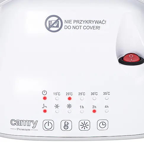 Тепловентилятор керамический со светодиодом Camry CR 7732 - фото 8