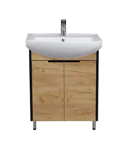 Тумба Мойдодир Dakota Craft 60 з умивальником Proxy 60 дуб крафт - фото 4