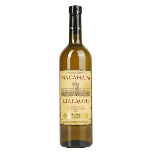 Вино Масандра Шардоне біле сухе 0.75 л - фото 1
