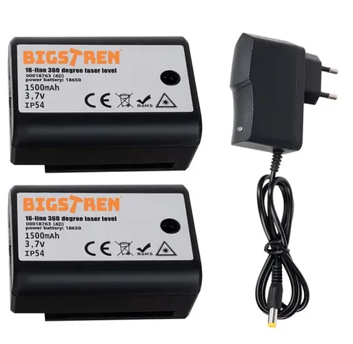 Лазерний рівень 4D Bigstren 18763 (16 ліній), зелений промінь 360°, самовирівнювальний нівелір із пультом та кейсом - фото 6