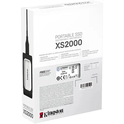 Портативний SSD Kingston 2TB USB 3.2 Gen 2x2 Type-C XS2000 - фото 6