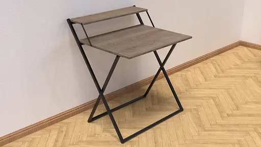 Стіл трансформер Компакт 4 750x790x720 Чорний метал ДСП Дуб Сонома Трюфель 16 мм FRD-104694 - фото 4