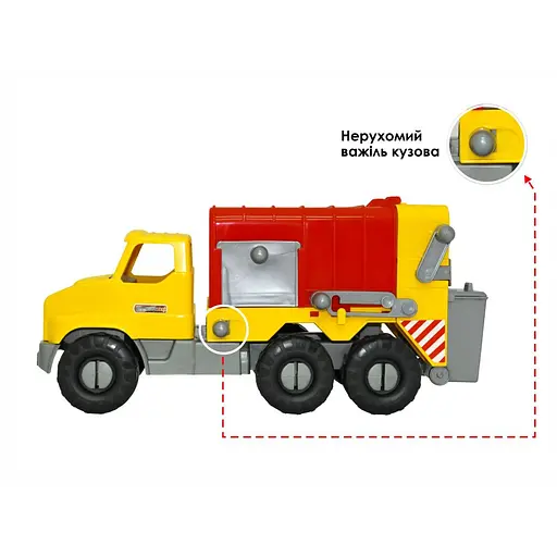 Авто "City Truck" 39369 Wader мусоровоз в коробке (4820159393695) - фото 3