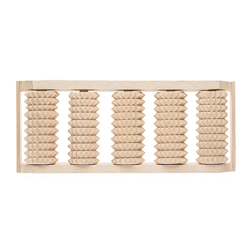 Масажер для ніг дерев'яний зубчастий на 5 роликів для однієї ноги 31х12.5х5 см, Woodly 84982 - фото 5