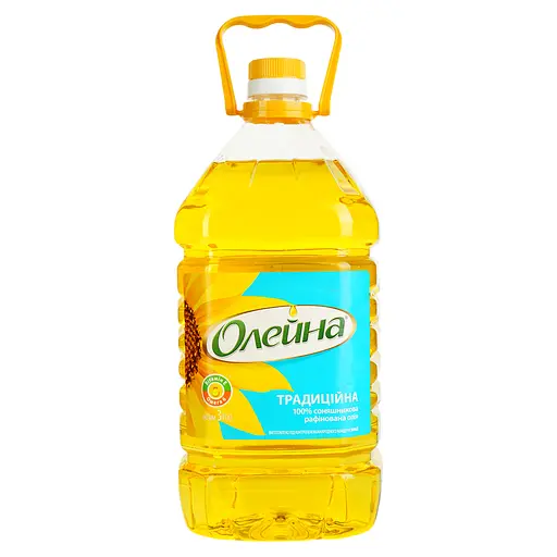 Масло подсолнечное Олейна Традиционное рафинированное 3 л (878597)