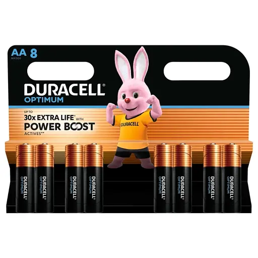Батарейка Duracell LR6/AA OPTIMUM (8шт) - фото 1