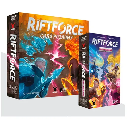 Настольная игра Geekach Games Riftforce. Битва стихий с дополнением За гранью (укр.) (GKCH069RF+1) - фото 1
