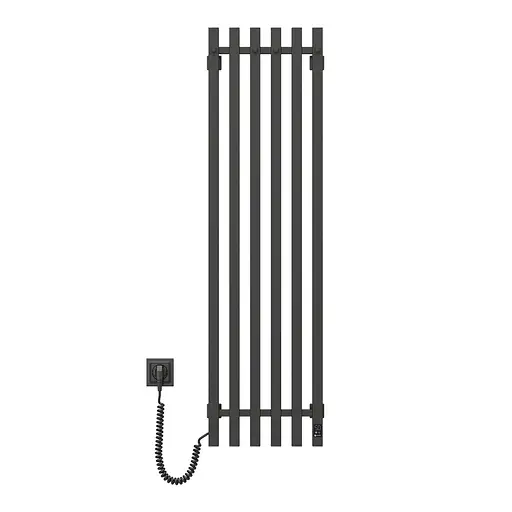 Электрический полотенцесушитель Navin Levante 330x1200 Sensor левый, черный муар 10-012033-4860, Черный матовый, Левое, Электронный - фото 2