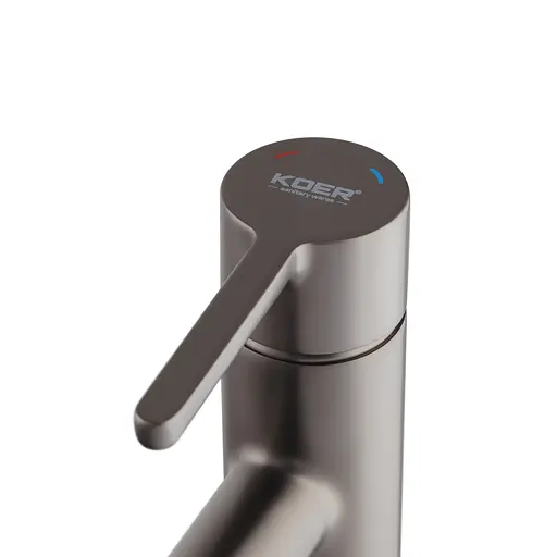 Смеситель для умывальника Koer KB-10029-07 Grafite KR5495 Графит - фото 2