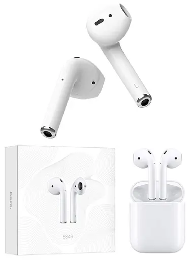 Беспроводные наушники Hoco EW02 TWS, с микрофоном, Bluetooth 5.1, белые - фото 2