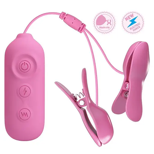 Затискачі для сосків Pretty Love Nipple Clips Romantic Wawe II рожевий - фото 8