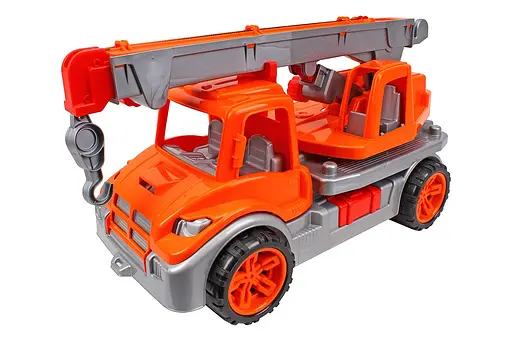 Машина ТехноК, автокран оранжевый, 3695 - фото 3