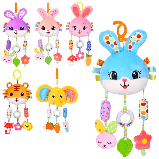 Підвіска на коляску, 47 см, тварина, звук, плюш, 2608R55-6-7-67-8-9 - фото 2