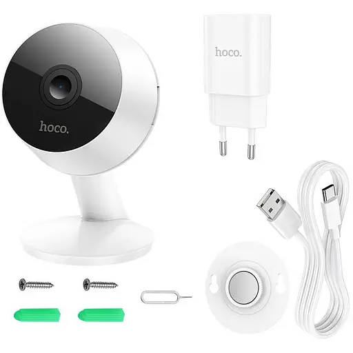 IP-камера для відеоспостереження Hoco D3 Indoor HD White (623353) [143163] - фото 6