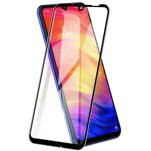 Стекло на экран Full Glue Ceramics Anti-shock Glass Xiaomi Redmi Note 9S/9 Pro черное - фото 1