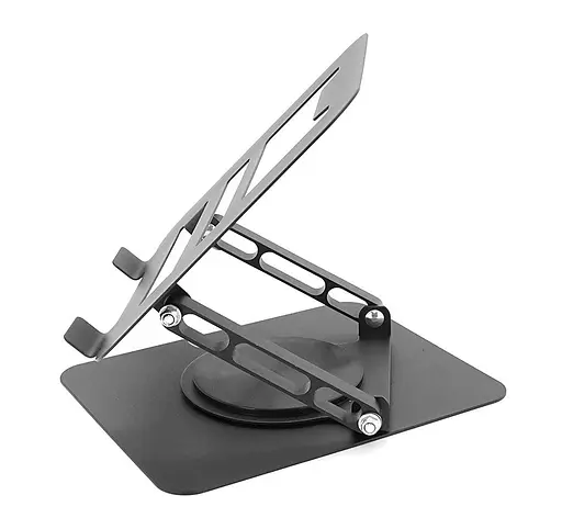 Підставка для ноутбука планшета Voltronic LS-18 Black складана, поворотна - фото 2