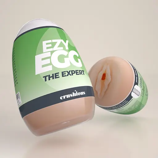 Мастурбатор яйце Crushious Ezy Egg Tne Expert (тілесний) - фото 8