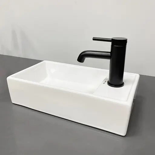 Умивальник VBI Lago L white накладний підвісний VBI-015611, Білий - фото 2