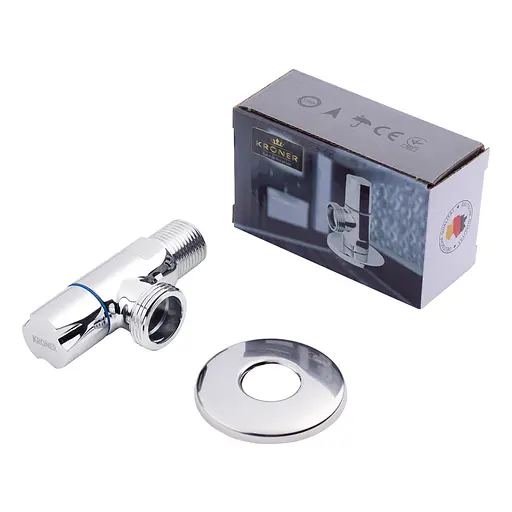 Кран приладовий Kroner KRP Eckventil C302 1/2"х3/4" ЗЗ (CV027382) - фото 2