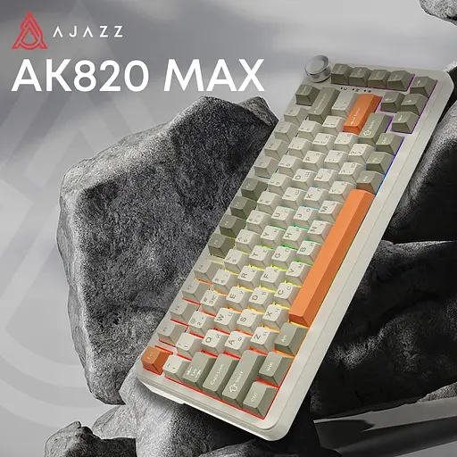Клавіатура Ajazz AK820 MAX Flying Fish Switch Retro Colour (AK820MAX-FF-R) [142203] - фото 3