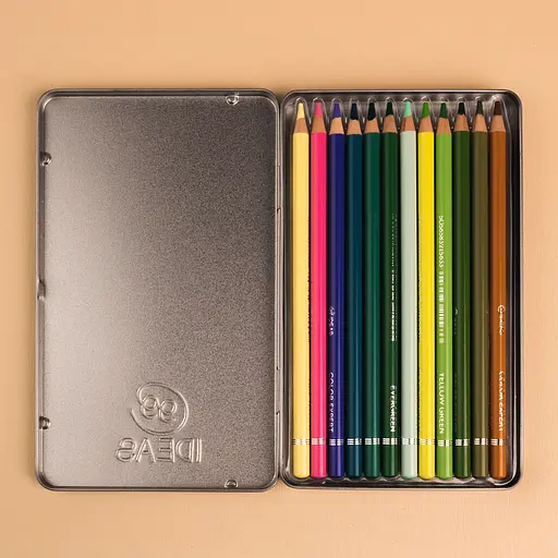 Набор цветных карандашей 99IDEAS "Color Expert" 12 цв., Botanical Set, металл. коробка, 99CE-12BOT - фото 5