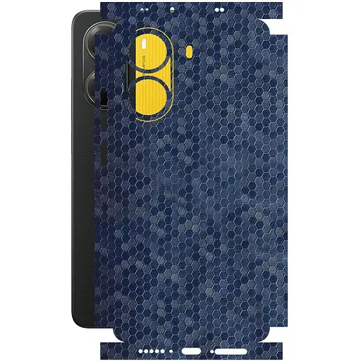 Захисна плівка StatusSKIN для Xiaomi Poco X7 Pro Корпус Вініл Соти сині