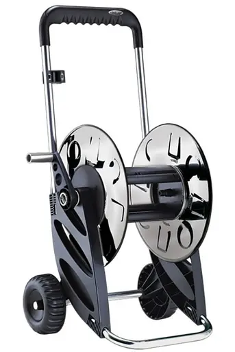 Тележка для поливочного шланга Claber Airon-Inox 1/2" 60 м (82008) - фото 1