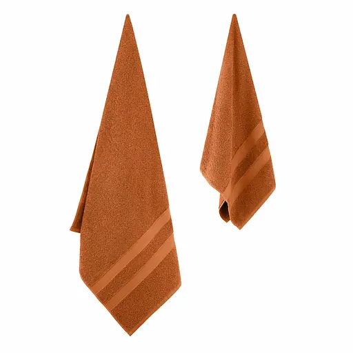 Набор полотенец махровых Ardesto Splendid 50х90 см 70х140 см 2 шт. 100% хлопок терракотовый (ART2359TE)  - фото 5