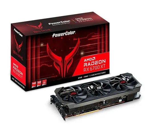 Видеокарта PowerColor AMD Radeon RX 6700 XT 12Gb Red Devil (AXRX 6700XT 12GBD6-3DHE/OC) (GDDR6, 192 bit, PCI-E v4.0) Б/у - фото 5