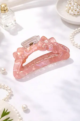 Перламутрові бантики-крабіки Iridescent Coquette Bow 12 шт. - фото 2