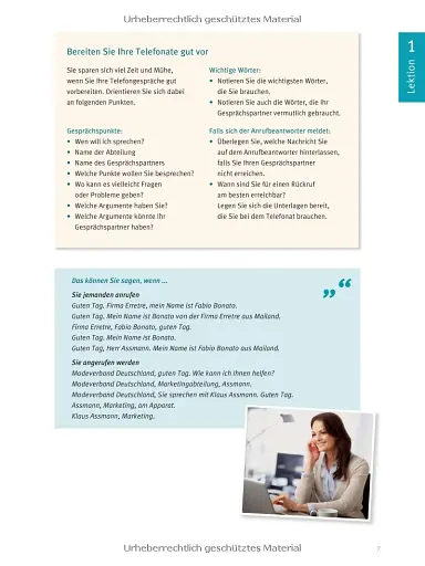 Menschen im Beruf. Telefontraining. Kursbuch + CD - фото 3