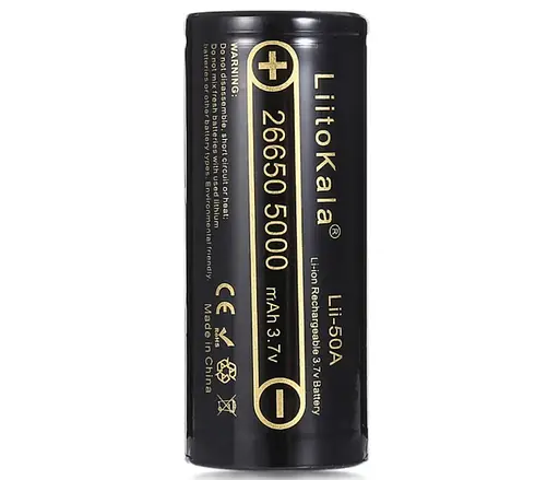 Аккумулятор 26650 высокоточный LiitoKala Lii-50A Li-Ion 5000 мАч - фото 2